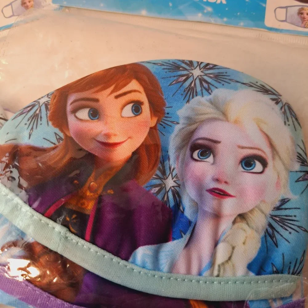 2 Packs Disney Frozen Elsa Anna 3 Pack Cloth Face Mask Washable Kids Ages 4 & Up